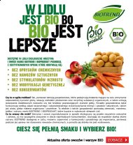 LIDL owoce i warzywa ekologiczne Bio od piątku 10 stycznia 2014 - Nowości Lidla